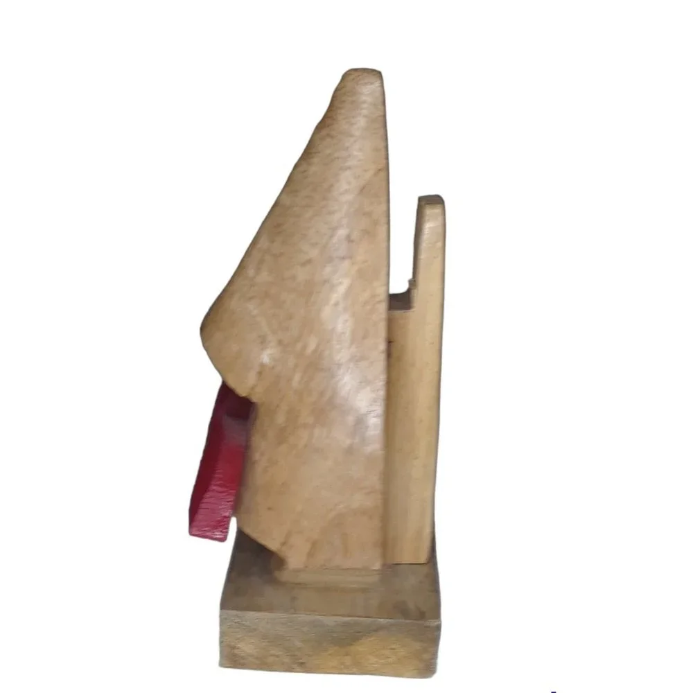 Eyeglass Spectacle Holder Stand Wooden with Nose and Big Red Lips - Picture 7 of 7